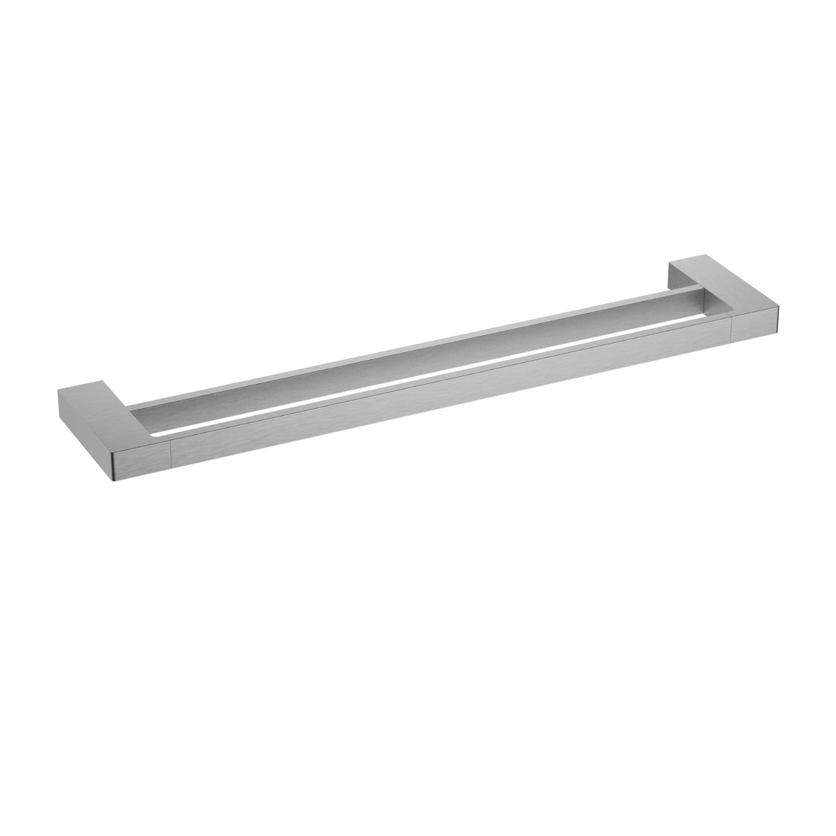 Ceram Double Towel Rail 800 mm Brushed Nickel