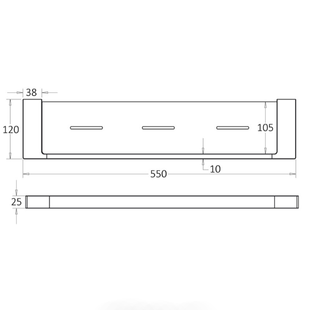 Ceram Metal Shelf 