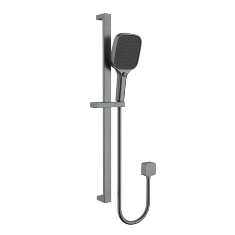 Ceram Sliding Shower Set  Brushed  Gun  Metal