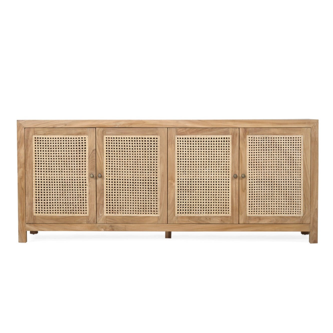 Charleston Four Door Teak Sideboard – Natural 2m