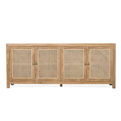 Charleston Four Door Teak Sideboard – Natural 2m