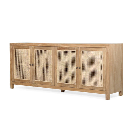 Charleston Four Door Teak Sideboard – Natural 2m
