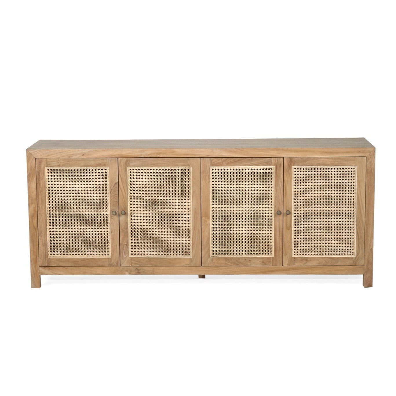 Charleston Four Door Teak Sideboard – Natural 2m