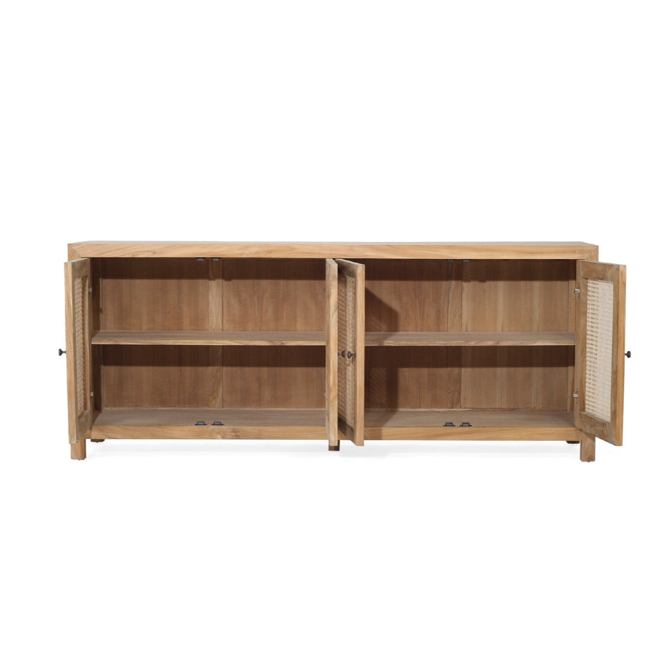 Charleston Four Door Teak Sideboard – Natural 2m