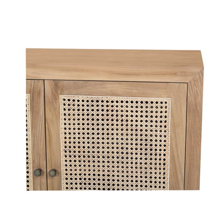 Charleston Four Door Teak Sideboard – Natural 2m