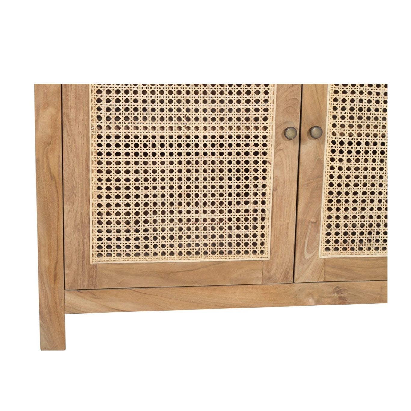 Charleston Four Door Teak Sideboard – Natural 2m