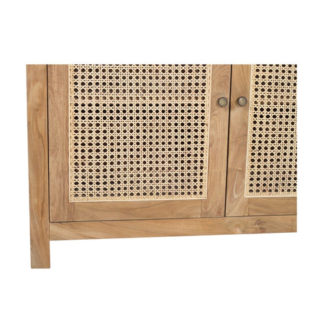 Charleston Four Door Teak Sideboard – Natural 2m