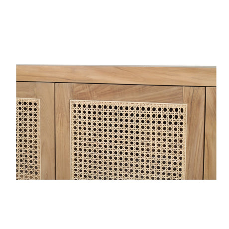 Charleston Four Door Teak Sideboard – Natural 2m