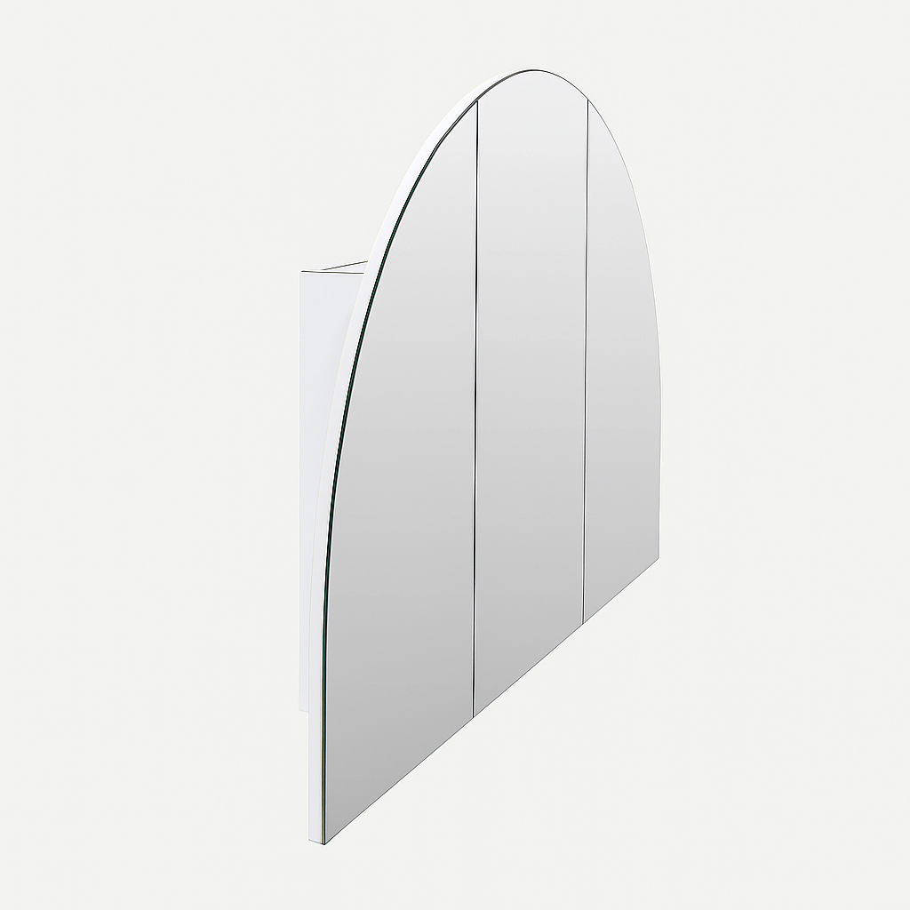 DUNE 1200mm Half Moon Frameless Shaving Cabinet