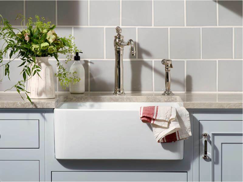 Chelsea Fireclay farmhouse single sink 600x451x253mm (Gloss White)
