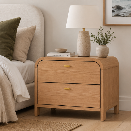 Chisholm Bedside Table - Natural Oak