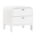 Chisholm Oak Bedside Table - White