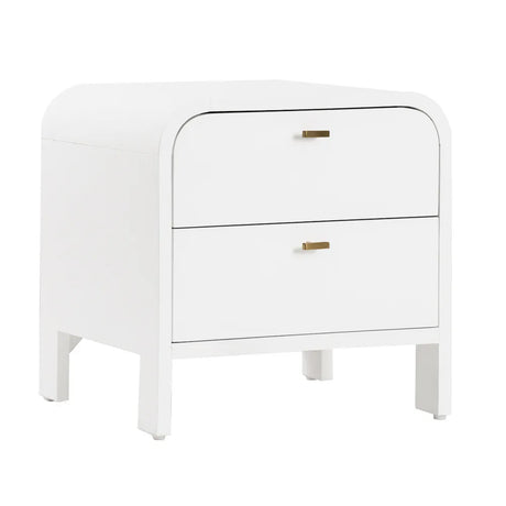 Chisholm Oak Bedside Table - White