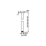Chris Ceiling Shower Arm (Chrome)