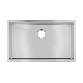 Chrome Stainless Steel Single Bowl Kitchen Sink 762x457x254mm
