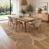Clara Abstract Paintbrush Gold Rug - C104