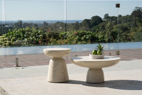 Clara Stone Resin Coffee Table -0.33m