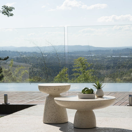 Clara Stone Resin Coffee Table -0.33m
