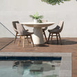 Clara Stone Resin Dining Table – 1.3m