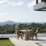 Clara Stone Resin Dining Table – 1.3m