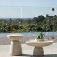 Clara Stone Resin  Side Table - 0.46m