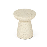 Clara Stone Resin  Side Table - 0.46m