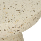 Clara Stone Resin  Side Table - 0.46m