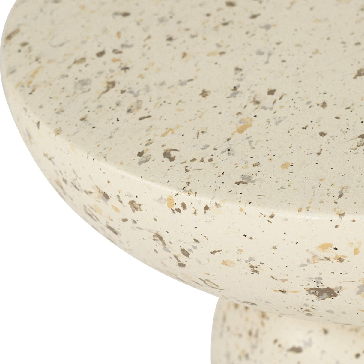 Clara Stone Resin  Side Table - 0.46m