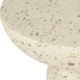 Clara Stone Resin  Side Table - 0.46m