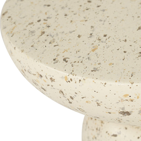 Clara Stone Resin  Side Table - 0.46m