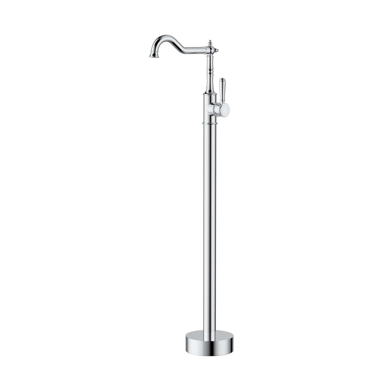 Clasico Free Standing Bath Mixer - Brass Handle Chrome