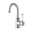 Clasico Goose Neck Ceramic Handle Basin Mixer HYB868-201A - Chrome