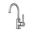 Clasico Goose Neck Brass Handle Basin Mixer - Brushed Nickel