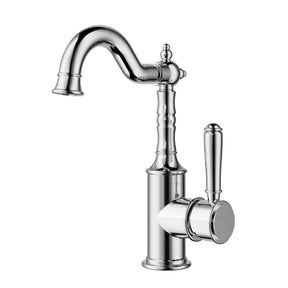 Clasico Goose Neck Ceramic Handle Basin Mixer HYB868-202A - Chrome