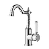 Clasico Goose Neck Basin Mixer-Ceramic Handles