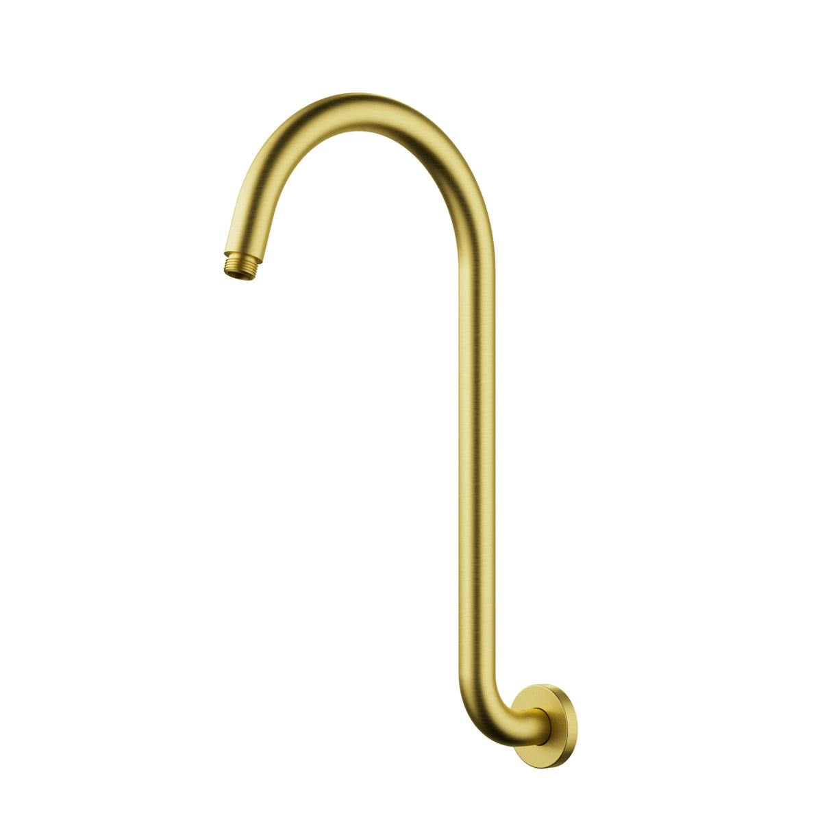 Clasico Gooseneck Shower Arm Brushed Gold