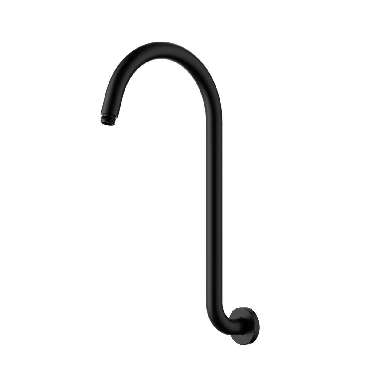 Clasico Gooseneck Shower Arm Matte Black