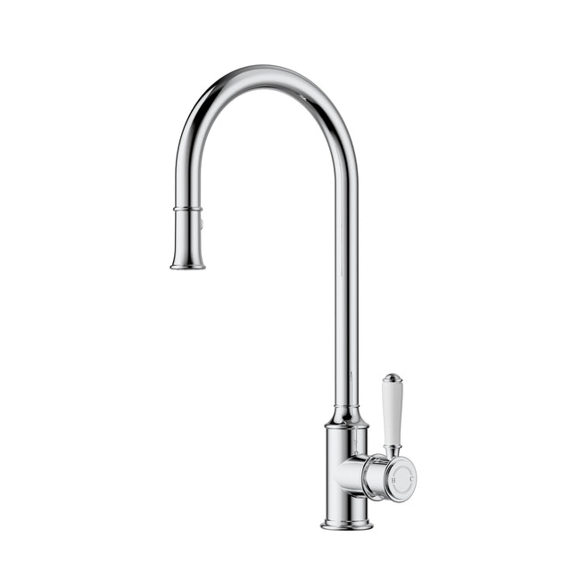 Clasico Pull-out Sink Mixer - Ceramic Handle Chrome