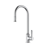 Clasico Pull-out Sink Mixer - Brass Handle - Chrome