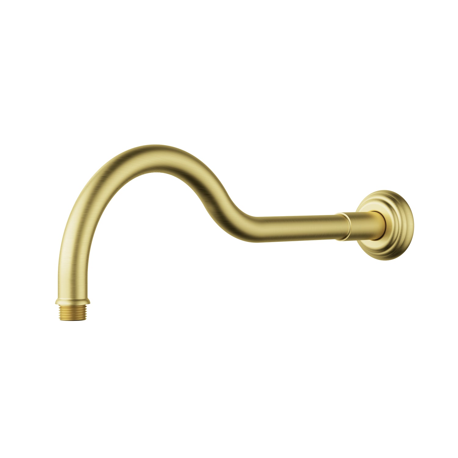 Clasico Shower Arm Horizontal 400mm Brushed Gold