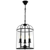 Clovelly_3Lt_Pendant_Black