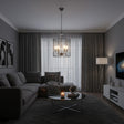 Clovelly 6Lt Pendant Chrome