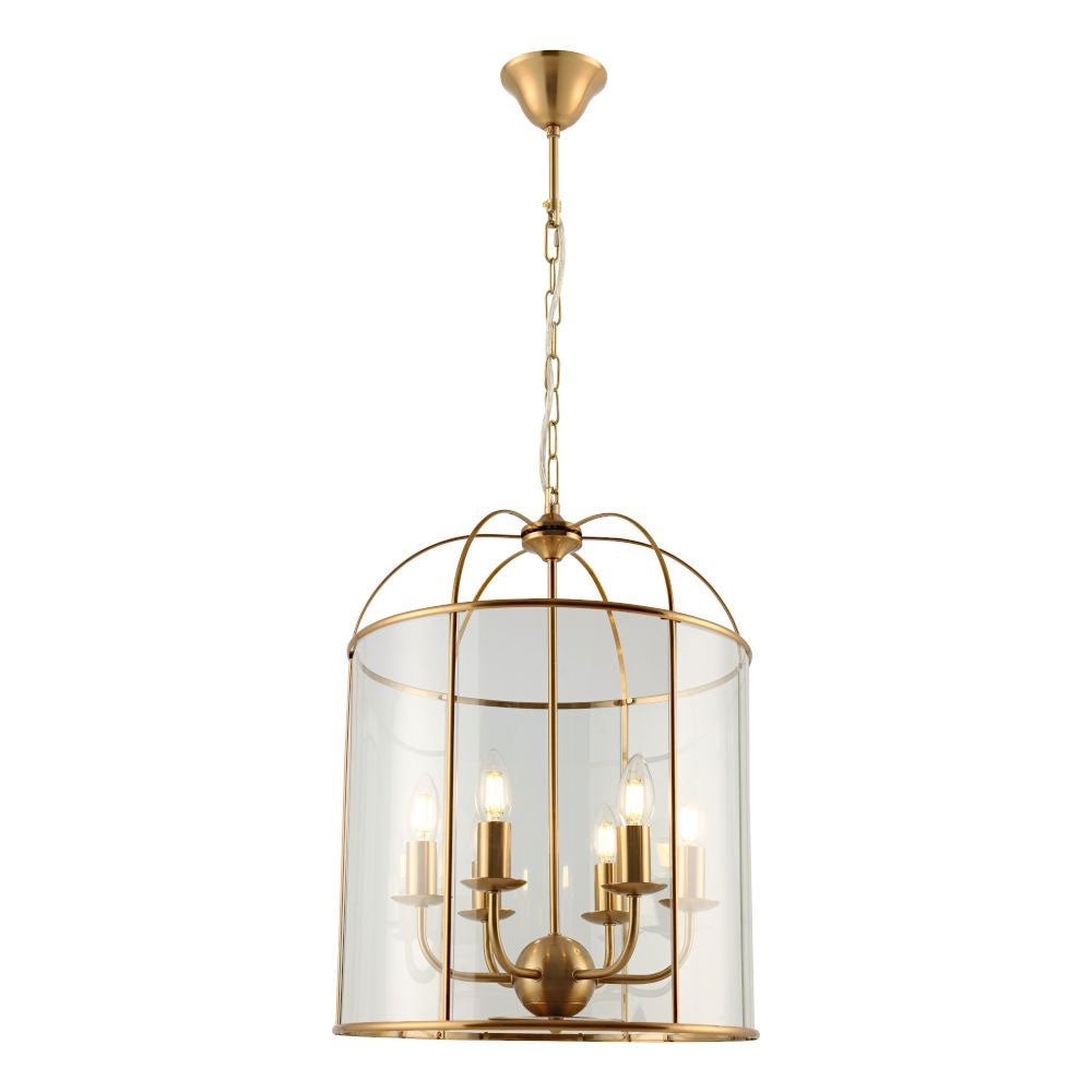 Clovelly 6 Light Pendant Gold