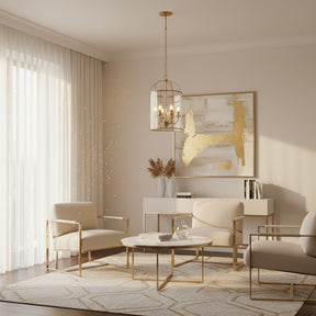 Clovelly 6 Light Pendant Gold