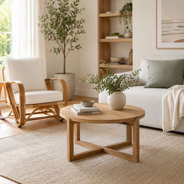 Clovelly round coffee table – 60cm