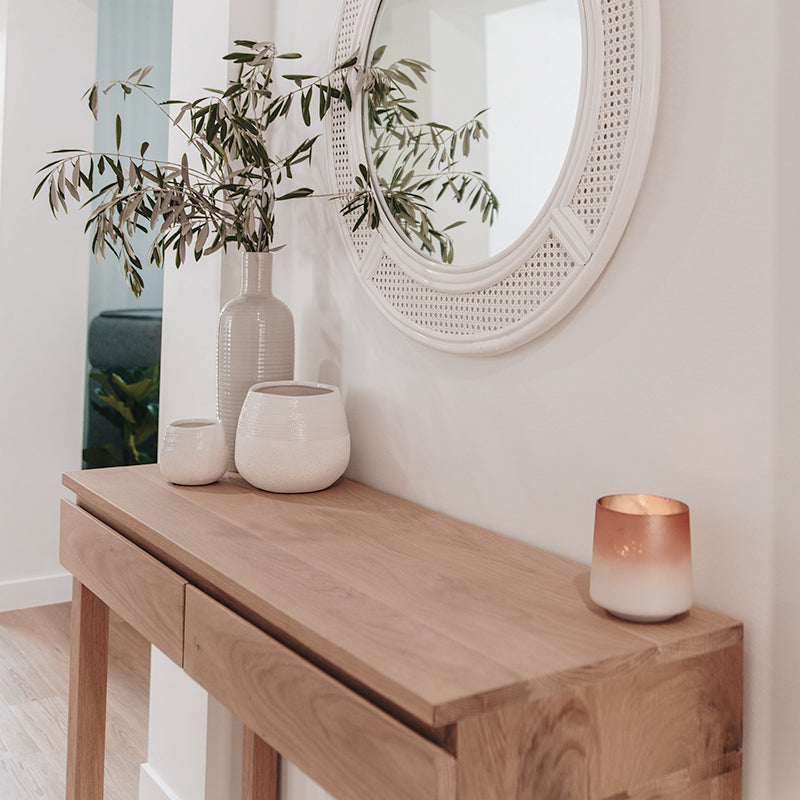 Clover American Oak Console Table – 1.1m