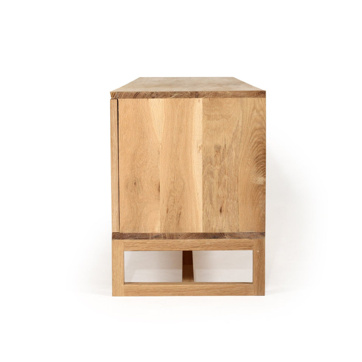 Clover American Oak Entertainment Unit - Four Door - Natural 2m