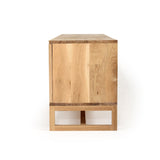 Clover American Oak Entertainment Unit - Four Door - Natural 2m