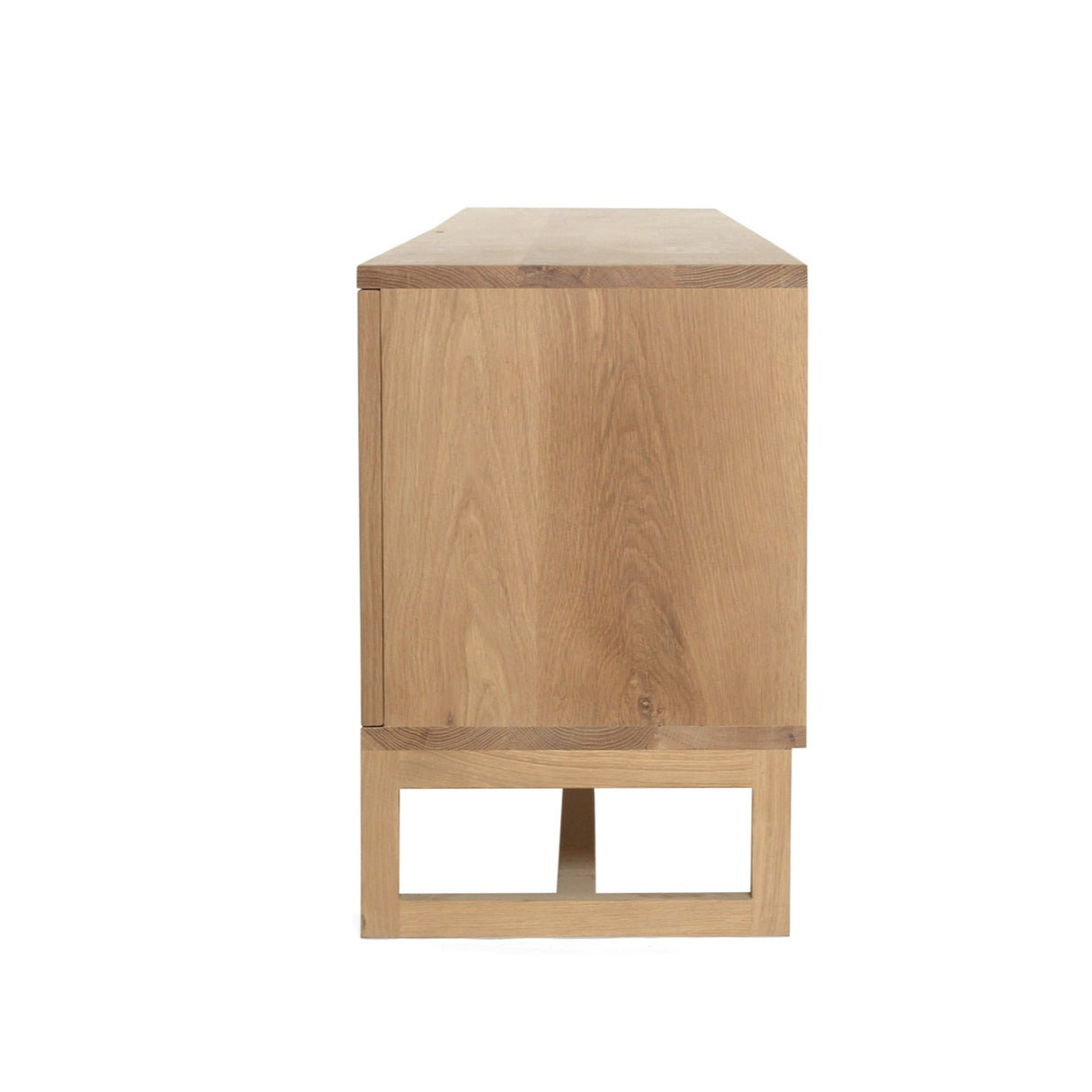 Clover  American Oak Entertainment Unit – Six Door – Natural 3m
