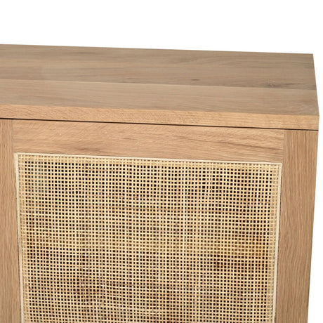 Clover  American Oak Entertainment Unit – Six Door – Natural 3m